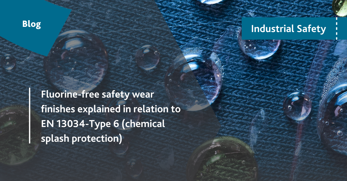 Fluorine-free safety wear finishes explained in relation to EN 13034 ...